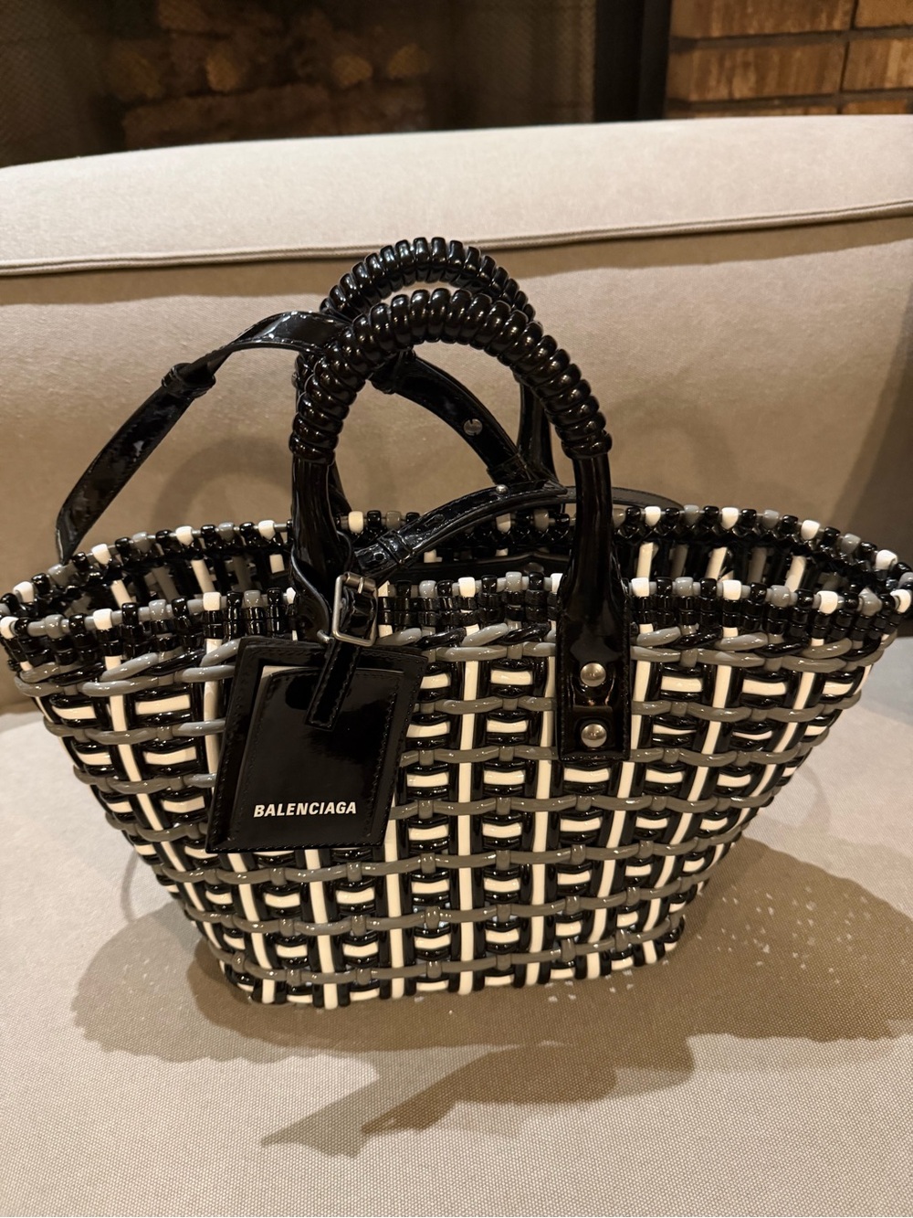 Balenciaga Bistro Basket with Strap